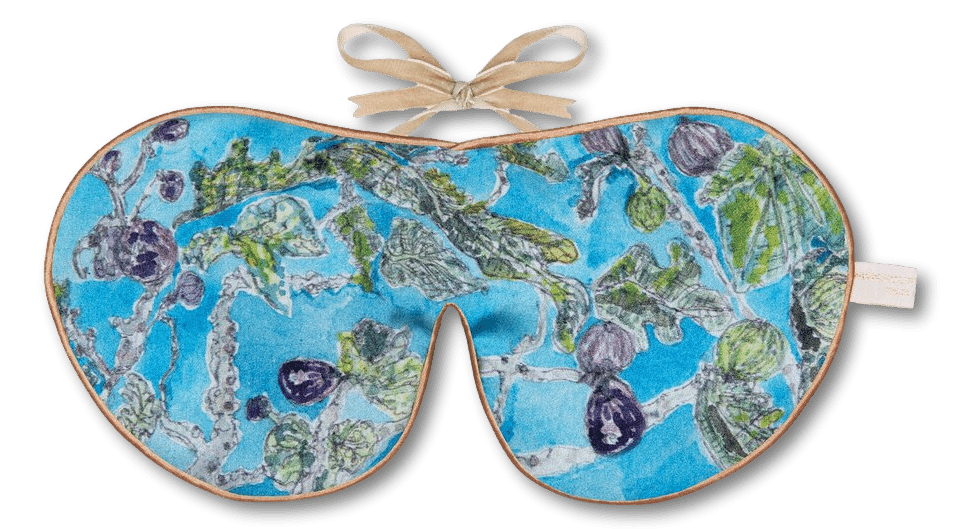 Holistic Silk Printed Silk Lavender Eye Mask - Fig Tree