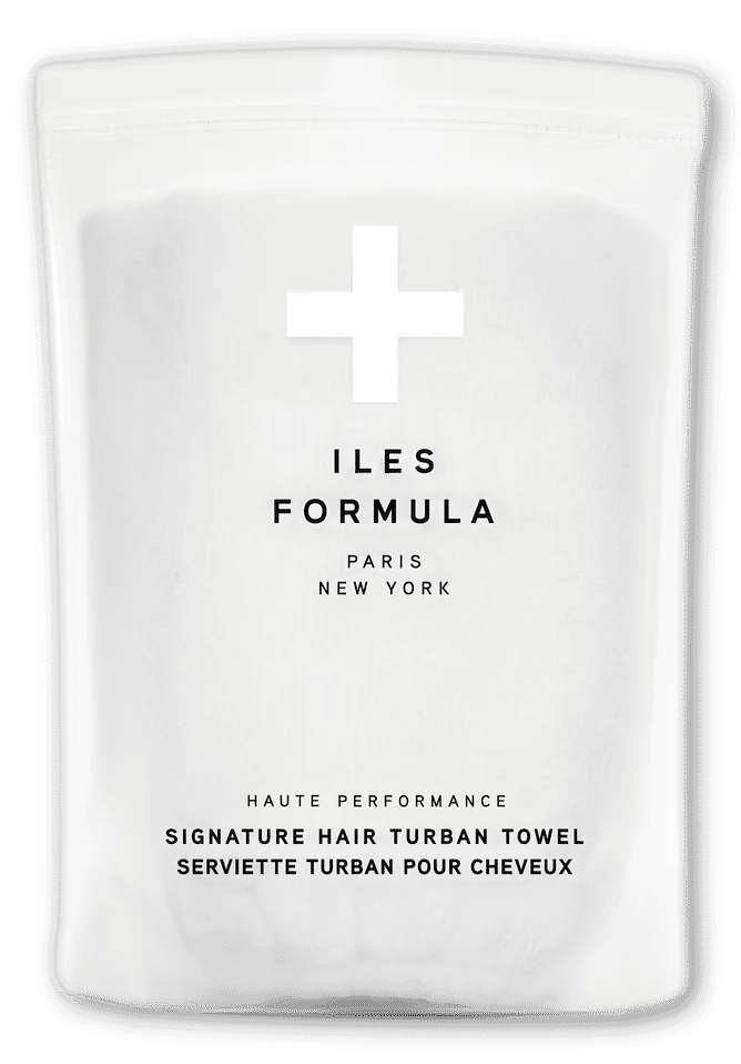 Iles Formula Hair Turban Towel – White