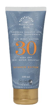 rudolph care sun body lotion shimmer spf 30 100ml